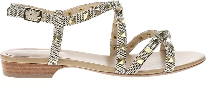 VANELi Womens Basira Studded Strappy Casual Sandals Casual - Gold - Size 8 M
