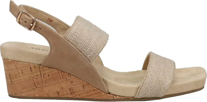 VANELi Womens Catlee Cork Slingback Casual Sandals Casual Low Heel 1-2" - Beige - Size 6 M