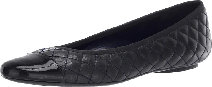 VANELi Womens Serene Quilted Slip On Ballet Flats Casual - Blue - Size 8 W