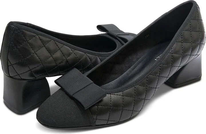 Vaneli Zander High Women's Heels Black Nappa : 5.5 M (B), Leather/Rubber