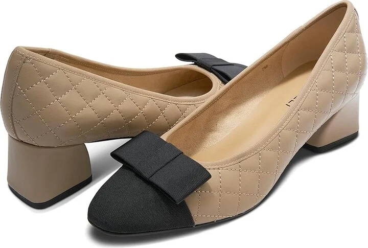Vaneli Zander High Women's Heels Pudding Nappa : 9.5 M (B), Leather/Rubber