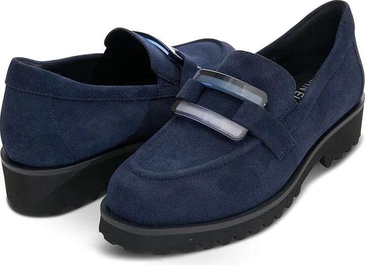 Vaneli Zinta Women's Flat Shoes Navy Waterproof Suede : 9.5 M (B)