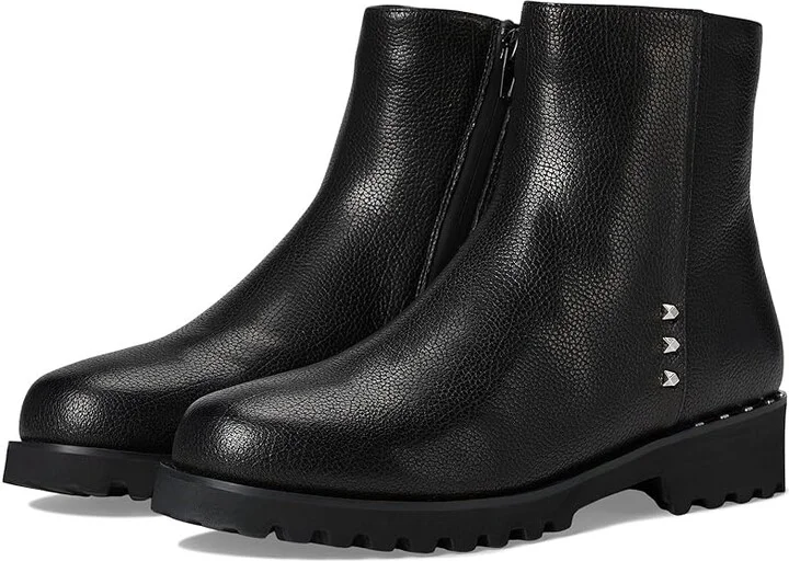Vaneli Zoltan Women's Boots Black Litchi Grain Nappa : 9.5 M (B), Leather/Rubber