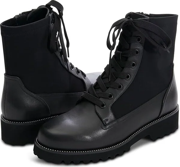 Vaneli Zorya Women's Boots Black W/Patent Nappa 1 : 13 M (B), Leather