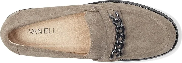 Vaneli Zoxfo Women's Flat Shoes Dark Taupe Weatherproof Suede : 6.5 M (B), Leather - Image 2
