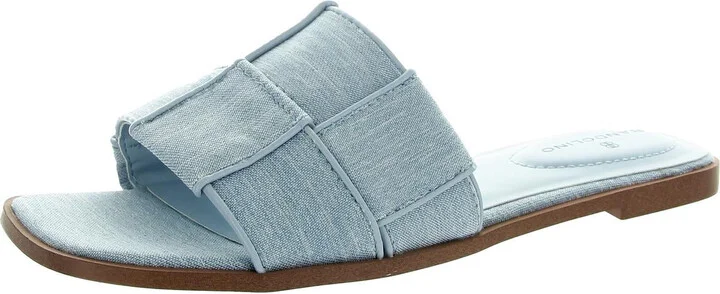 Vanelli Womens Woven Canvas Slide Sandals