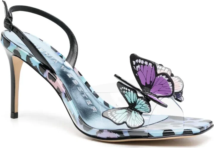 Vanessa 95mm butterfly-detail sandals - Image 2