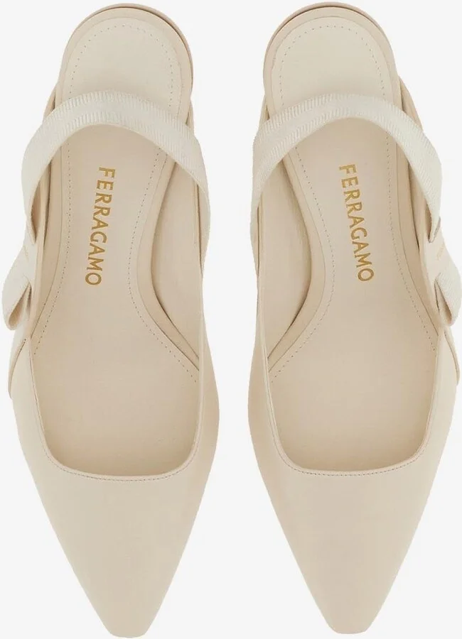 Vania 55 Vara Bow Slingback Pumps - Image 3
