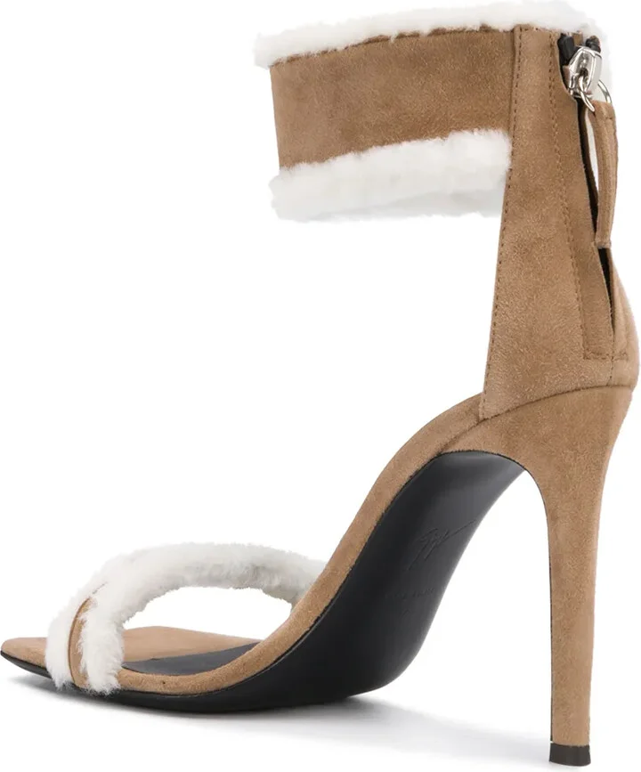 Vanilla Winter shearling-trimmed sandals - Image 3