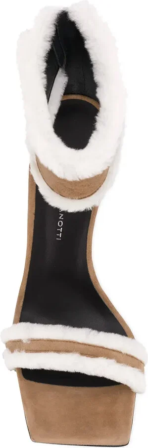 Vanilla Winter shearling-trimmed sandals - Image 4