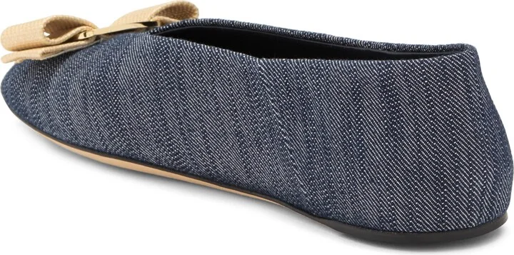 Vanna Bow Denim Ballet Flat - Image 2