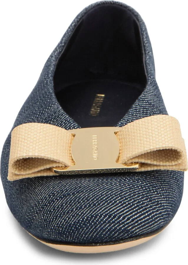 Vanna Bow Denim Ballet Flat - Image 4