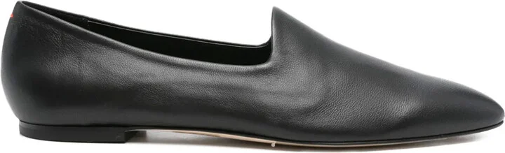 Vanna pointed-toe leather loafers