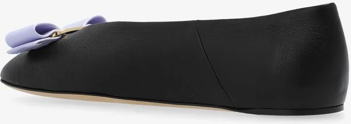 Vanna Vara Bow Ballet Flats in Calf Leather - Image 2