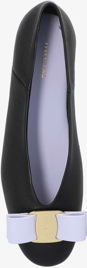 Vanna Vara Bow Ballet Flats in Calf Leather - Image 3