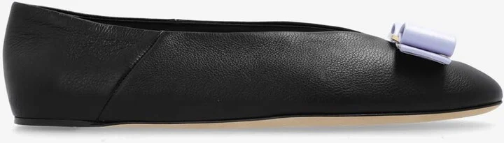 Vanna Vara Bow Ballet Flats in Calf Leather