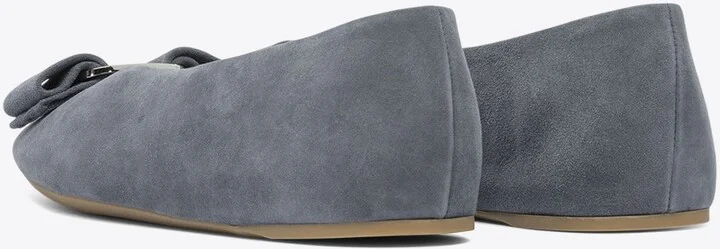 Vanna Vara-Bow Suede Ballet Flats - Image 3