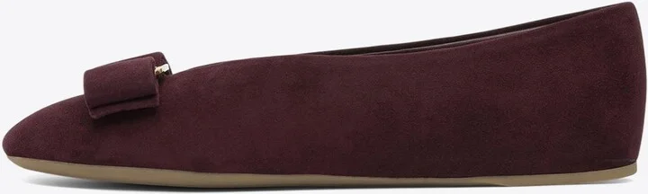 Vanna Vara-Bow Suede Ballet Flats - Image 2