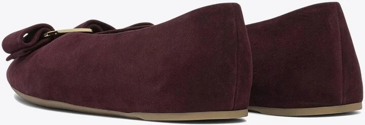 Vanna Vara-Bow Suede Ballet Flats - Image 3