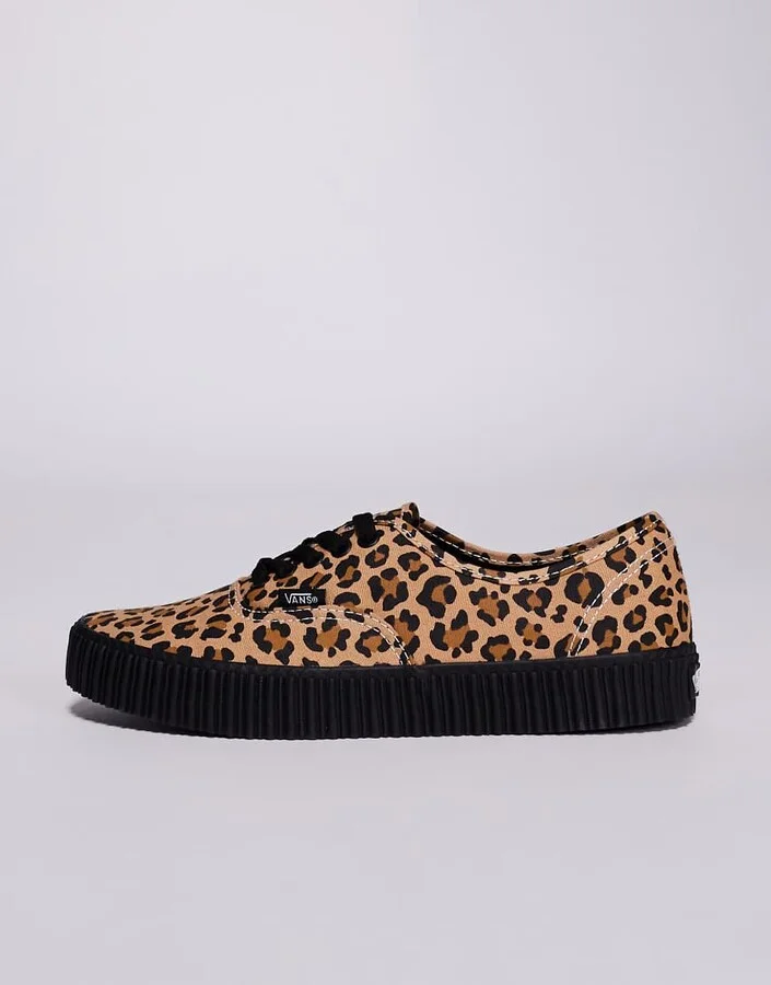 Vans Authentic Creeper sneakers in leopard print - Image 2