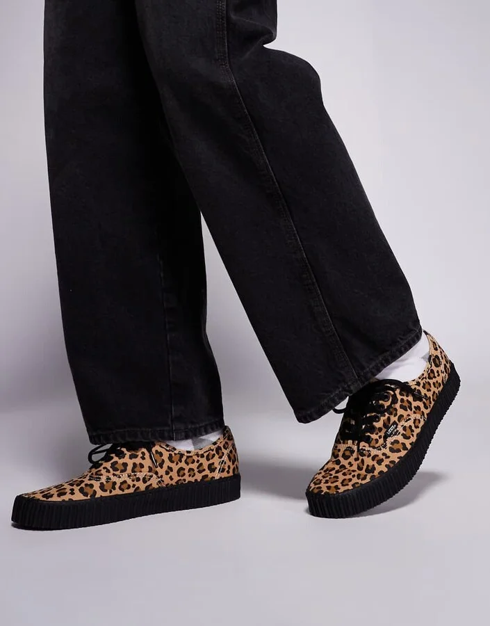 Vans Authentic Creeper sneakers in leopard print