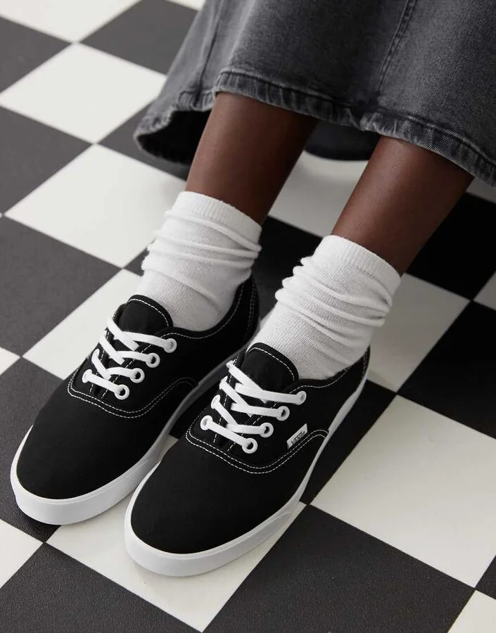 Vans Authentic Lowpro sneakers in black and white