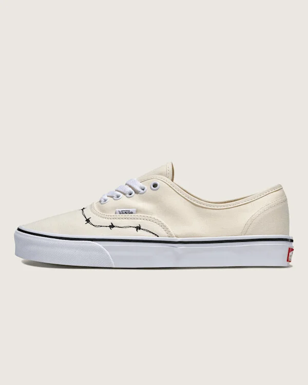 Vans Authentic Shoes (Barbed Off White) - 3.5 Boys / 5.0 Women