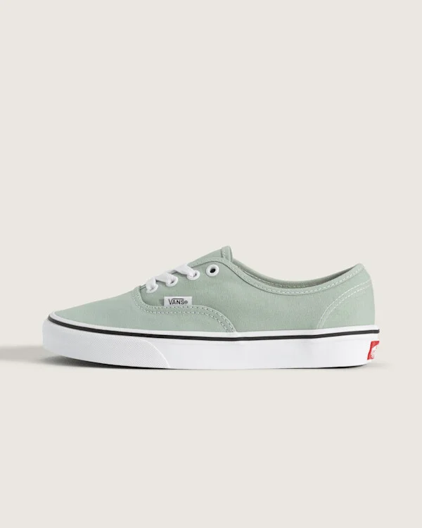 Vans Authentic Shoes (Grey Mint Green) - 3.5 Boys / 5.0 Women