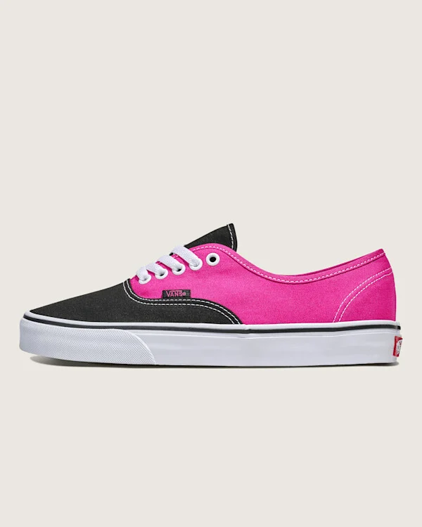 Vans Authentic Shoes (Raspberry Rose Pink / Black) - 4.5 Boys 6.0 Women