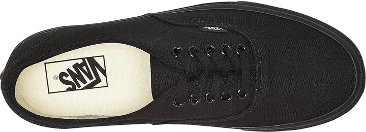 Vans Authentic Skate Shoes Black/Black : Men's 6.5 - Women's 8 Medium, Canvas - Image 3