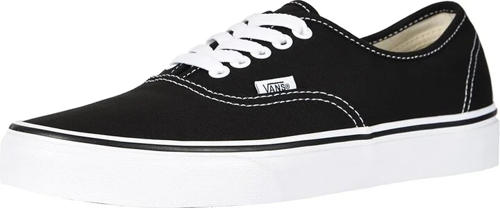 Vans Authentic Skate Shoes Black : Men's 6.5 - Women's 8 Medium, Canvas - Image 2