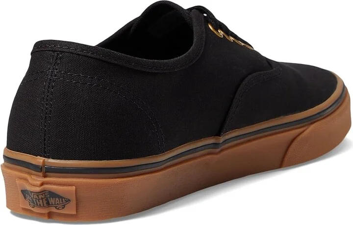 Vans Authentic Skate Shoes Black/Rubber : Men's 7 - Women's 8.5 Medium, Canvas/Leather/Suede - Image 5