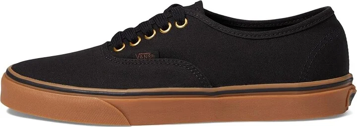 Vans Authentic Skate Shoes Black/Rubber : Men's 7 - Women's 8.5 Medium, Canvas/Leather/Suede - Image 7