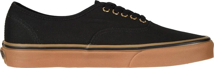 Vans Authentic Skate Shoes Black/Rubber : Men's 7 - Women's 8.5 Medium, Canvas/Leather/Suede - Image 8