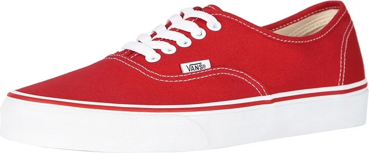 Vans Authentic Skate Shoes Red : Men's 6.5 - Women's 8 Medium, Canvas - Image 2