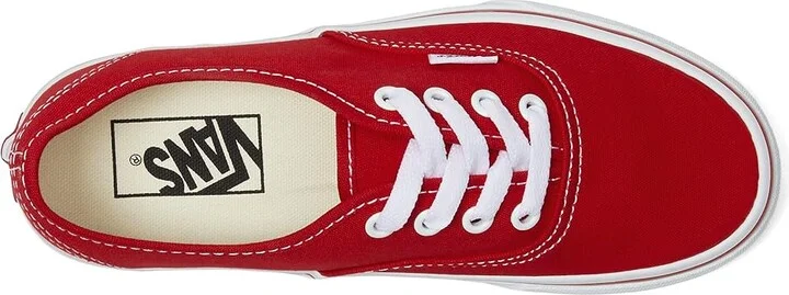 Vans Authentic Skate Shoes Red : Men's 6.5 - Women's 8 Medium, Canvas - Image 3
