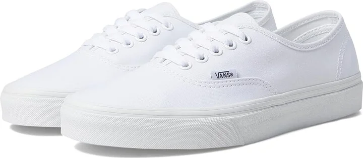 Vans Authentic Skate Shoes True White : Men's 10 - Women's 11.5 Medium, Canvas