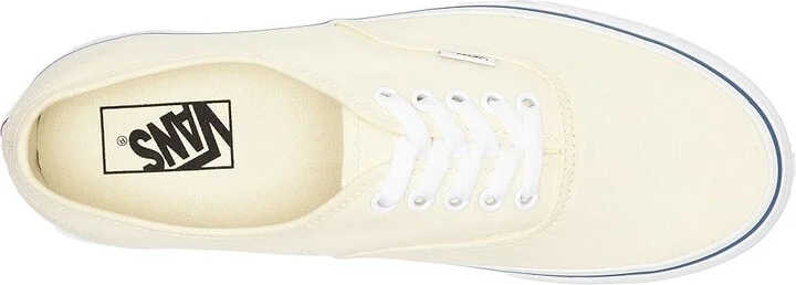 Vans Authentic Skate Shoes White : Men's 7 - Women's 8.5 Medium, Canvas - Image 3