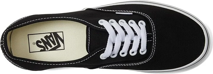 Vans Authentic Stackform Shoes Canvas Black/True White : Men's 9 - Women's 10.5 Medium, Textile - Image 2