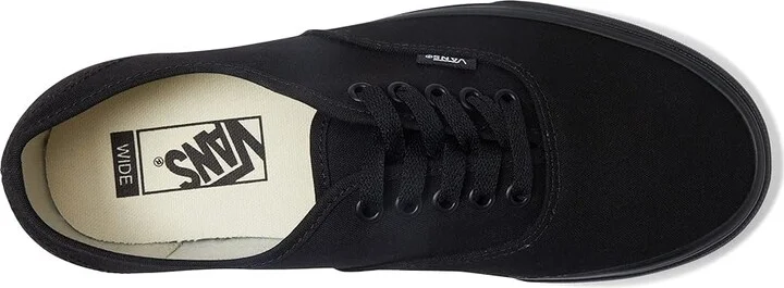 Vans Authentic Wide Shoes Black/Black : Men's 7 - Women's 8.5 Wide, Textile - Image 2
