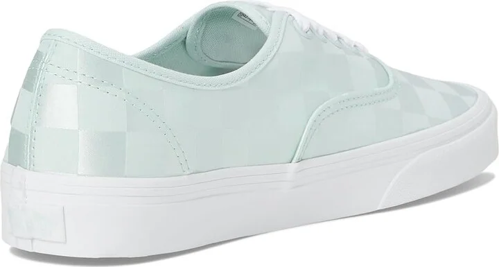 Vans Authentic Women's Shoes Satin Checkerboard Spa Blue : Men's 3.5 - Women's 5 B - Medium, Canvas - Image 4