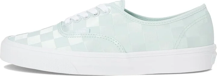 Vans Authentic Women's Shoes Satin Checkerboard Spa Blue : Men's 3.5 - Women's 5 B - Medium, Canvas - Image 6
