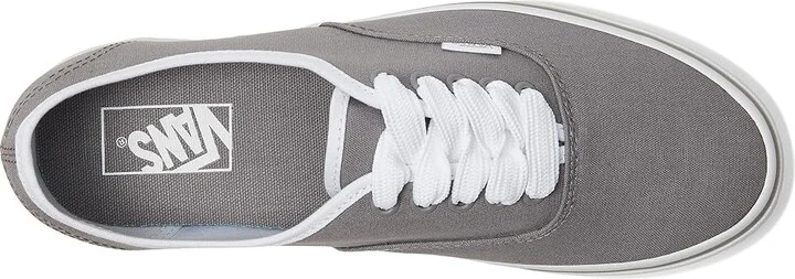Vans Authentictm Skate Shoes Canvas Pop Gray/White : Men's 4 - Women's 5.5 Medium, Canvas/Leather - Image 2