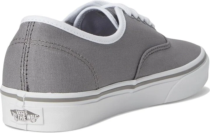 Vans Authentictm Skate Shoes Canvas Pop Gray/White : Men's 4 - Women's 5.5 Medium, Canvas/Leather - Image 4