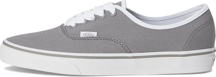 Vans Authentictm Skate Shoes Canvas Pop Gray/White : Men's 4 - Women's 5.5 Medium, Canvas/Leather - Image 6