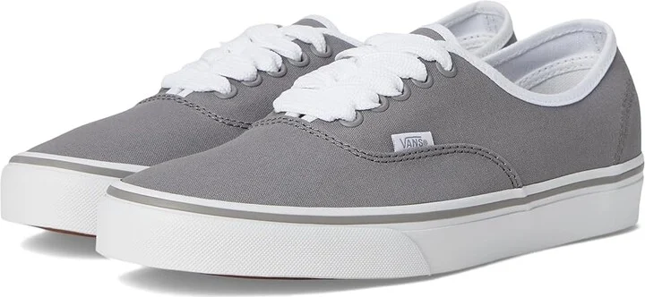 Vans Authentictm Skate Shoes Canvas Pop Gray/White : Men's 4 - Women's 5.5 Medium, Canvas/Leather