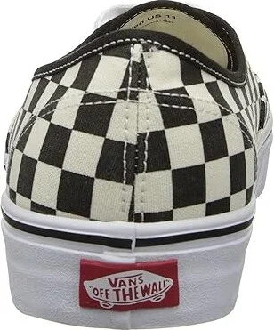 Vans Authentictm Skate Shoes (Golden Coast) Black/White Checker : Men's 3.5 - Women's 5 Medium, Canvas/Leather - Image 5