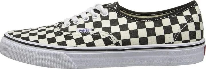 Vans Authentictm Skate Shoes (Golden Coast) Black/White Checker : Men's 3.5 - Women's 5 Medium, Canvas/Leather - Image 7