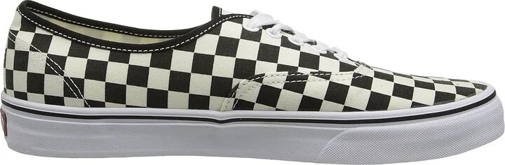 Vans Authentictm Skate Shoes (Golden Coast) Black/White Checker : Men's 3.5 - Women's 5 Medium, Canvas/Leather - Image 8