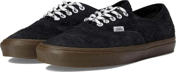 Vans Authentictm Skate Shoes Hairy Suede Phantom : Men's 7 - Women's 8.5 Medium, Canvas/Leather